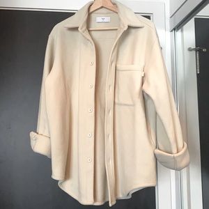 TNA Polar Button Up in a creamy off white